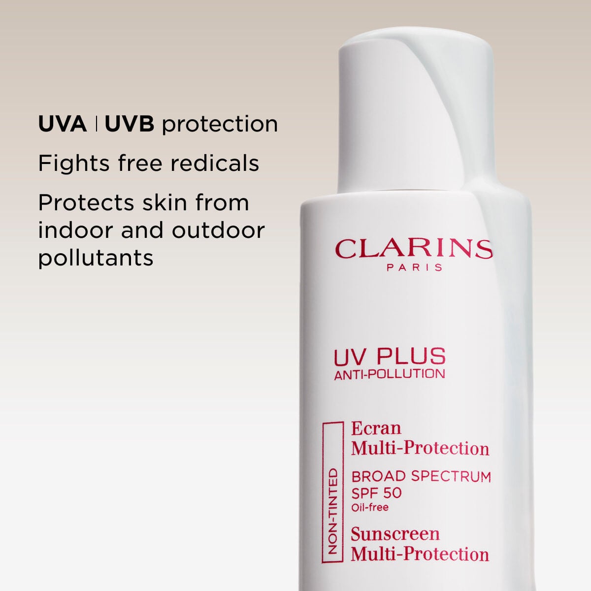 UV Plus Best SPF 50 Anti Pollution Face Sunscreen | CLARINS®