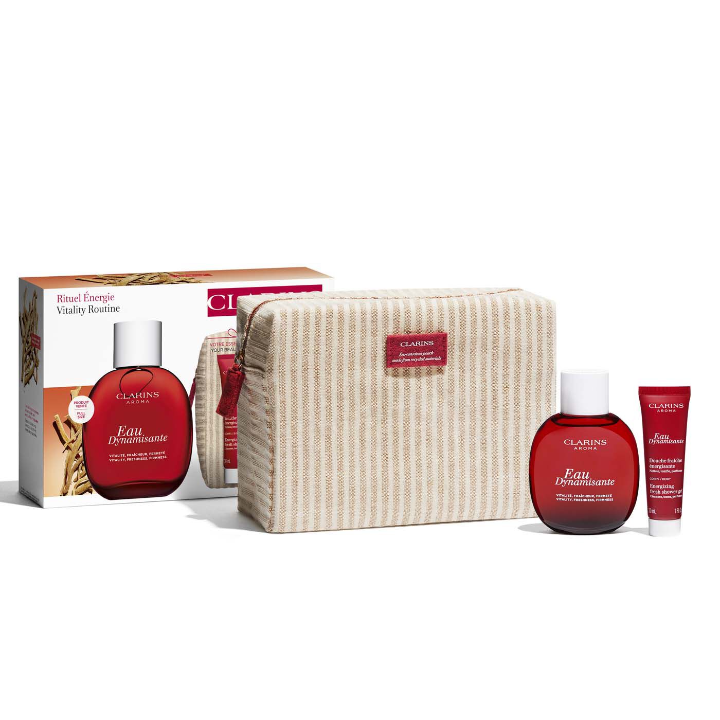 Clarins Eau Dynamisante Collection In White