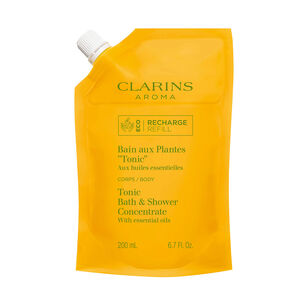 Tonic Bath and Shower Concentrate | Cleansing Gel Body Wash With Essential  Oils | CLARINS