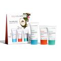 On-the-Glow Travel Trio | Cleansing Gel, Cream, and Night Mask | Purifying and Hydrating Skincare Set for Travel
