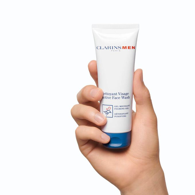 ClarinsMen Active Face Wash - Gentle, Cleansing, + Foaming Face Wash for Men