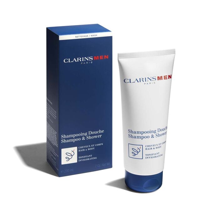 ClarinsMen Shampoo + Shower - Gentle 2-in-1 Shampoo + Body Wash for Men