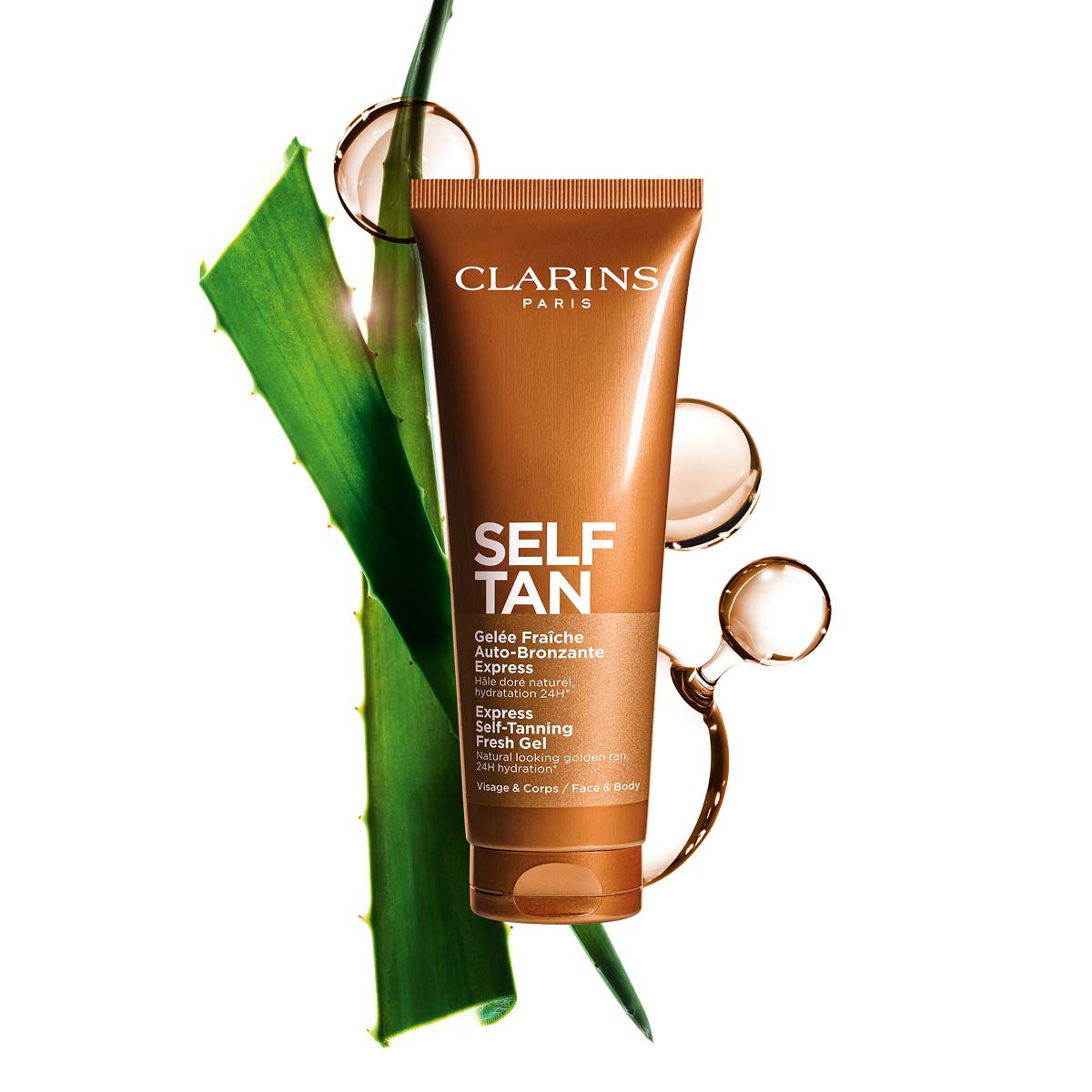 Clarins Self-tanning Gel Face + Body Tanner 4.5 Oz.