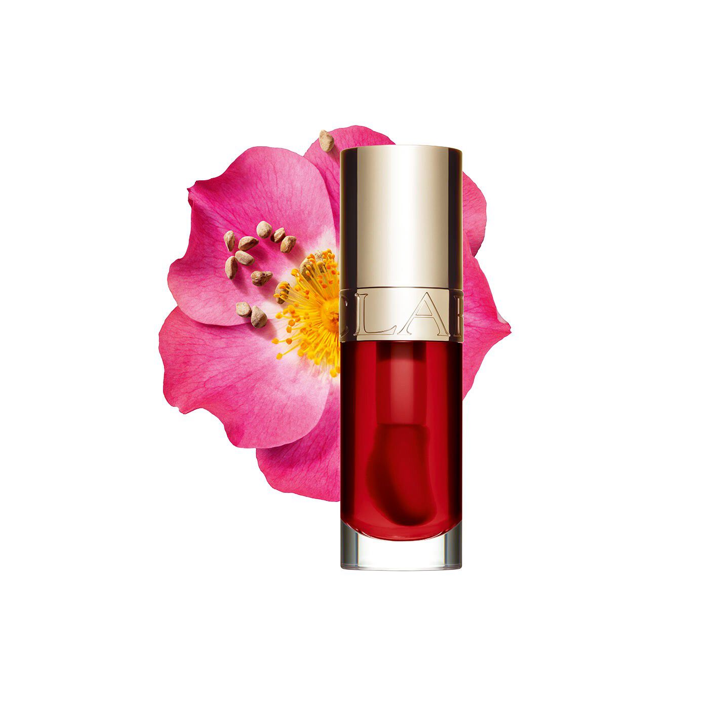 Clarins Lip Comfort Oil Lip Gloss 7ml In 8 Strawberry