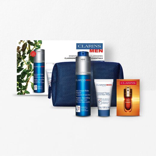 ClarinsMen Skincare Set| Featuring Double Serum Light + Face Wash | Hydrating Skincare Set for Men