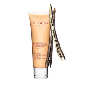 A clarins One-Step Gentle Exfoliating Cleanser with Orange Extract