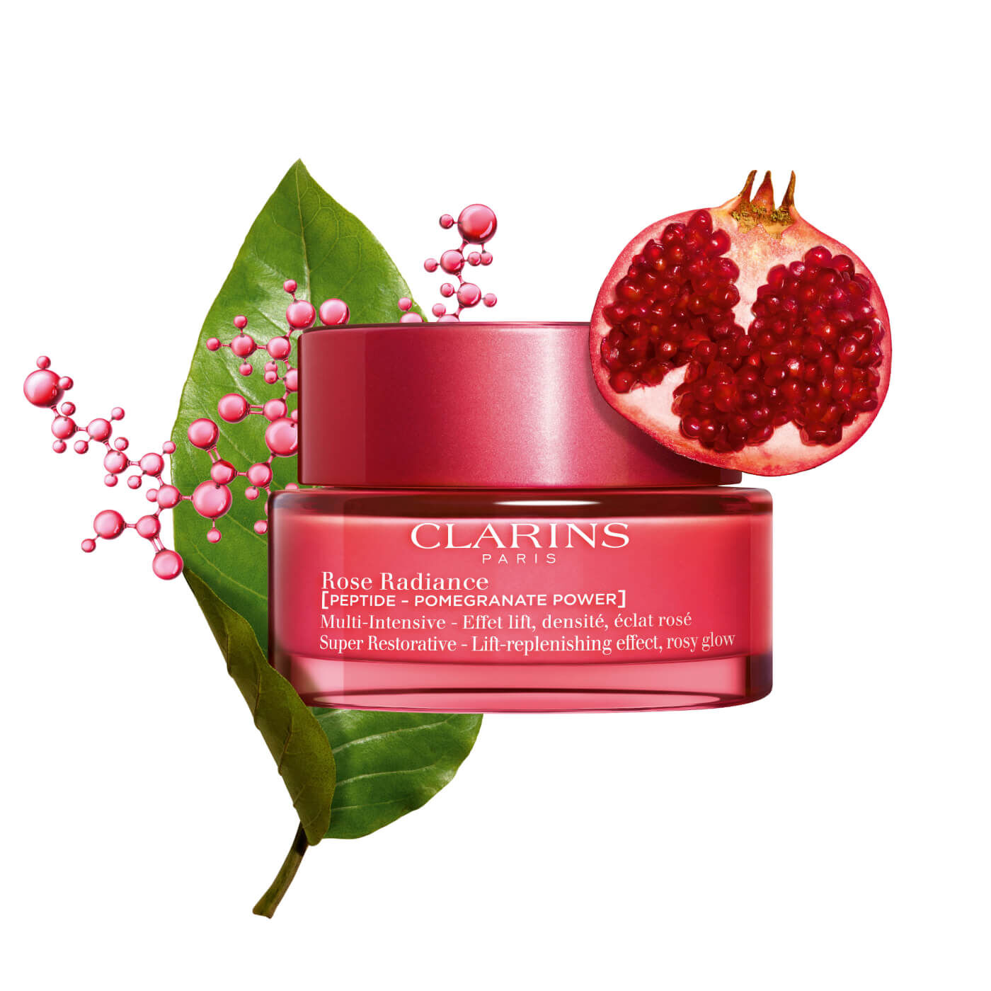 Clarins Rose Radiance Peptide Day Cream For Mature Skin