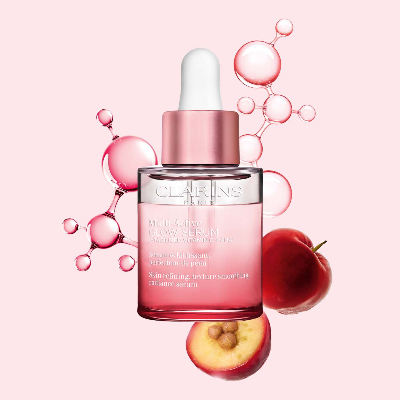 Multi-Active Glow Serum: Vitamin C + AHA Smoothing | CLARINS®