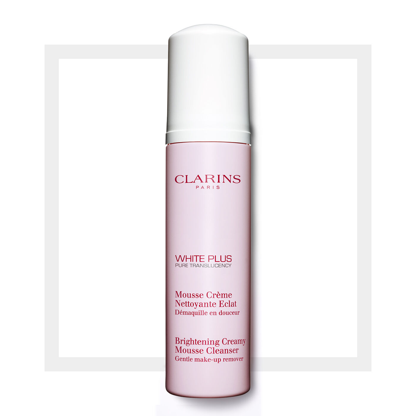 clarins white plus mousse cleanser