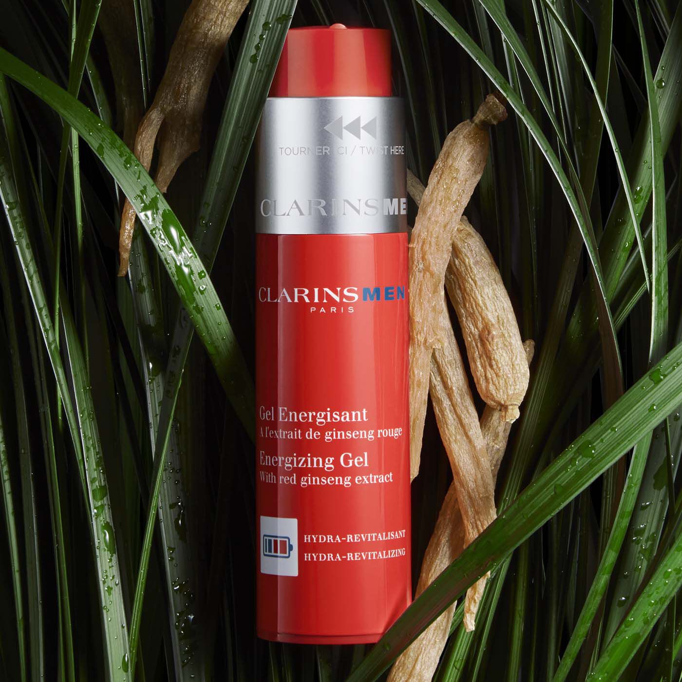 リアル ClarinsMen Energizing Gel | Men's Mattifying Moisturizer Gel 美容液