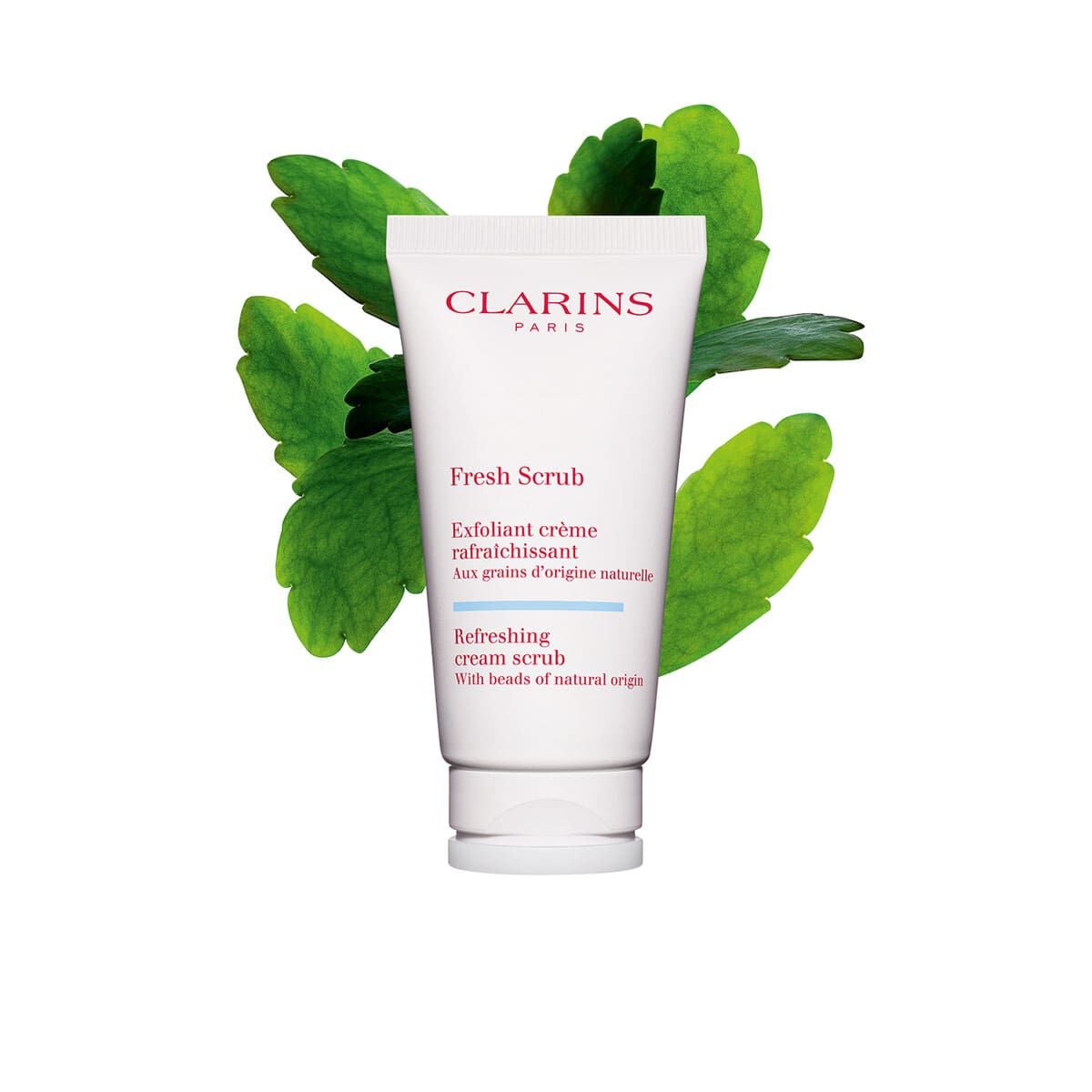 Clarins Fresh Scrub Refreshing Exfoliating + Smoothing Cream-Gel Face Scrub 1.7 Oz.