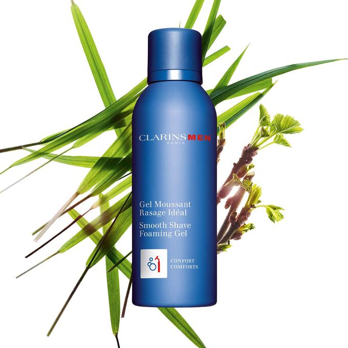 ClarinsMen Smooth Shave Foaming Gel - Moisturizing Shaving Foam for Men