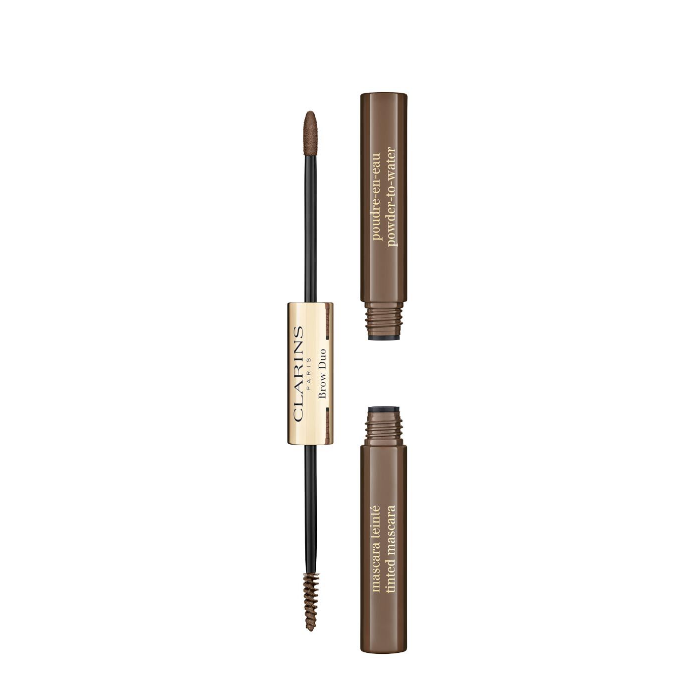 Clarins Brow Duo 0.06 oz / 0.03 oz - 03 Cool Brown In White