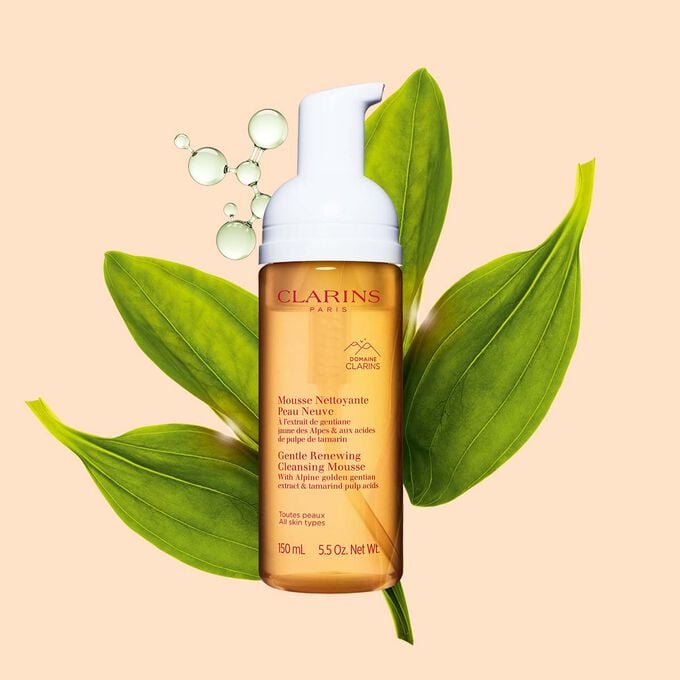 Gentle   Renewing Cleansing Mousse - Lightweight Facial Mousse Cleanser