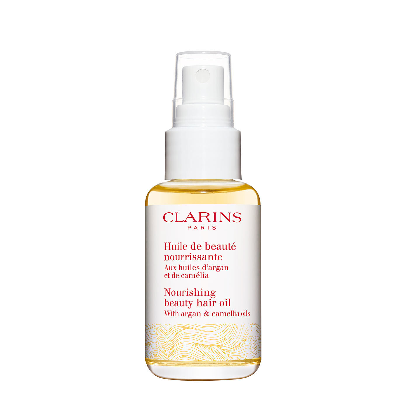 Clarins Nourishing Beauty Hair Oil With Argan And Camellia Oils 1.6 Oz. In White