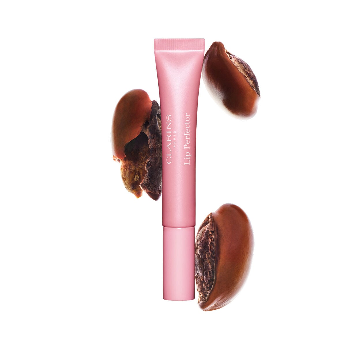 Clarins Lip Perfector Peptide-Plumping and Hydrating Lip Gloss - 21 Soft Pink Glow (pearly light pink)
