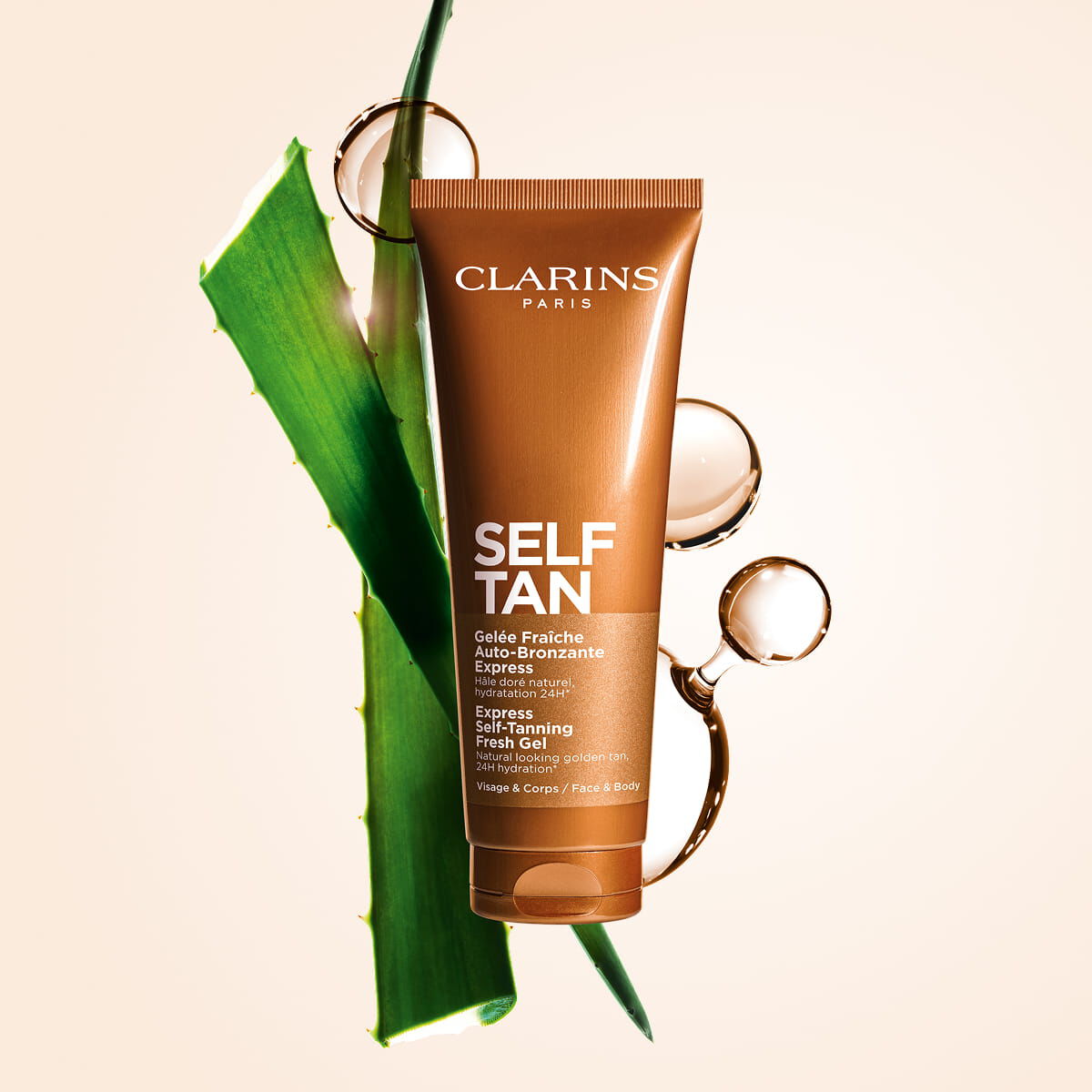 Self-Tanning Gel Face + Body Tanner | CLARINS®