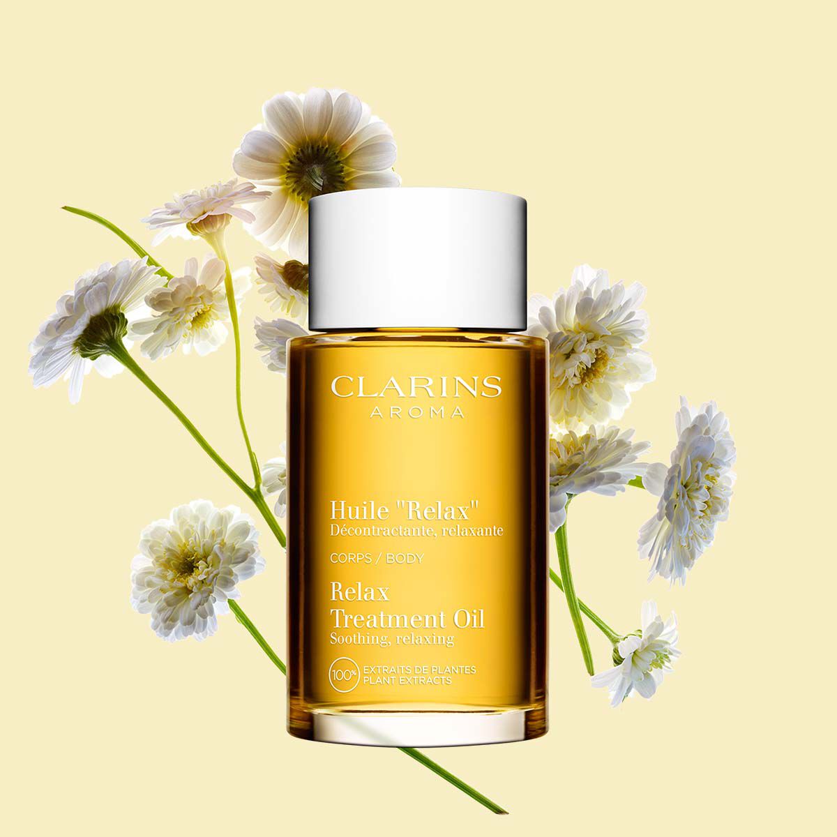 Relax Body Treatment Oil, Muscle Soothing Body Oil | CLARINS®