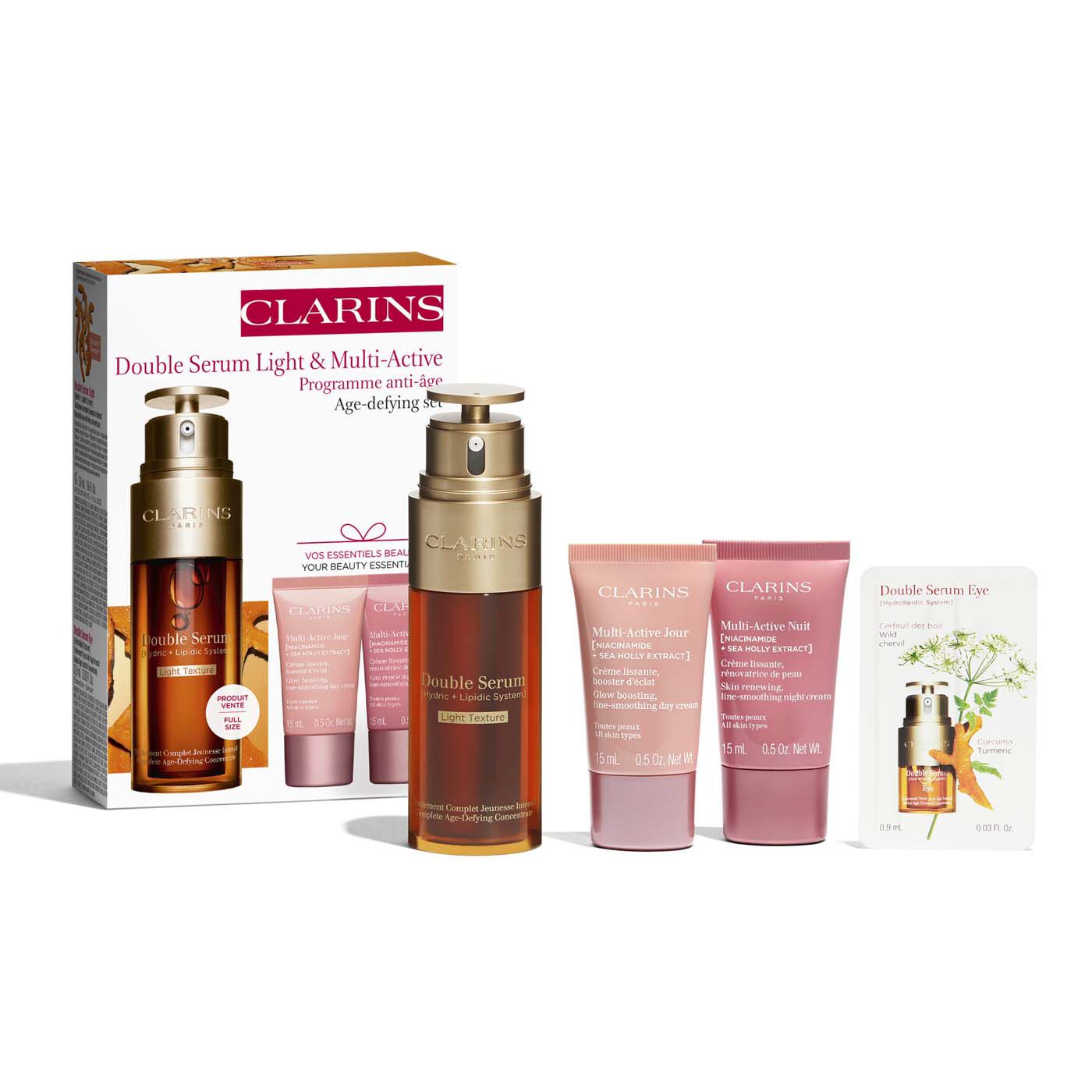 Shop Clarins Double Serum Light &amp; Multi-active Collection
