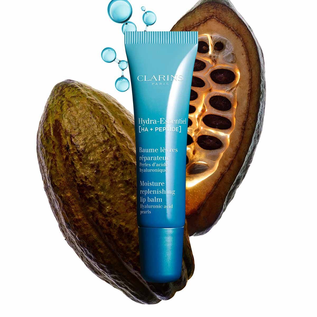 Clarins Hydra-Essentiel [HA + PEPTIDE]  Moisture Replenishing Lip Balm 0.5 Oz.