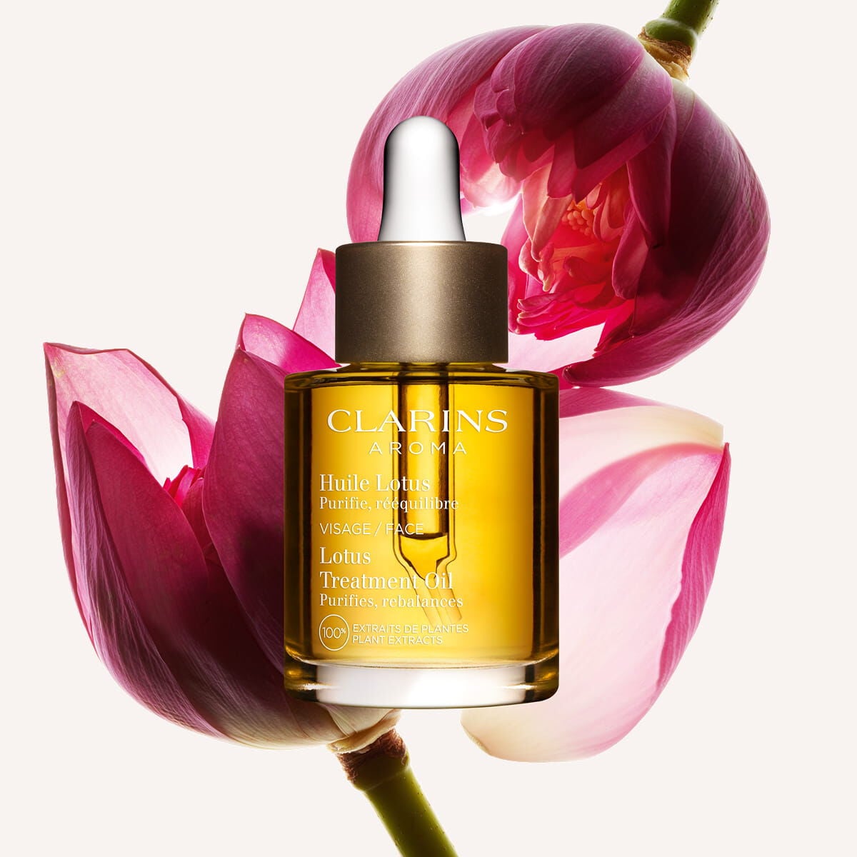 美容液 CLARINS Lotus Treatment Oil 30ml Lotus Face Treatment Oil for Oily Skin | CLARINS®
