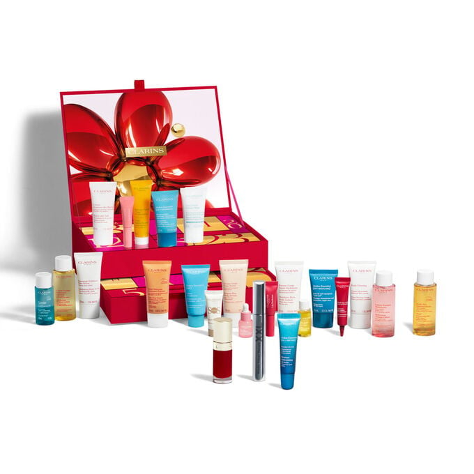24 Day Beauty Advent Calendar Gift Set, 24-piece skincare + makeup favorites