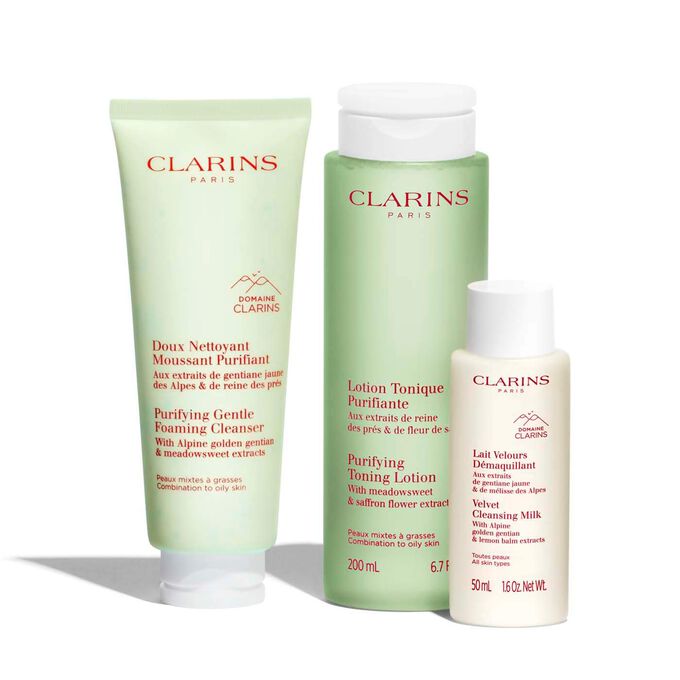 Cleansing Trio for Combination to Oily Skin