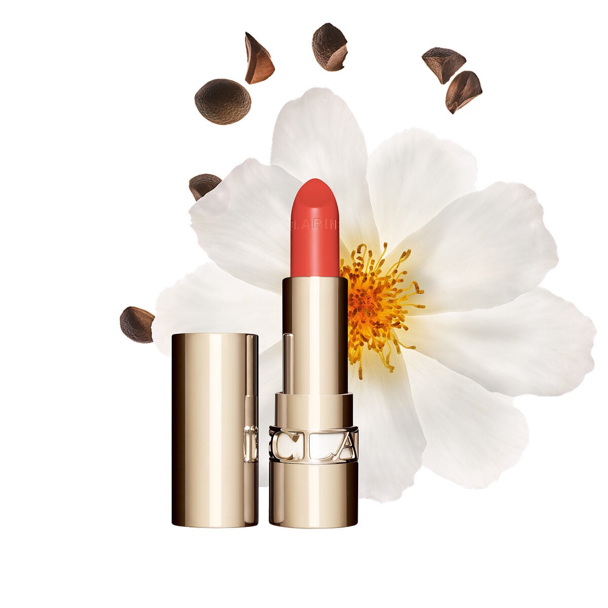 Clarins Joli Rouge Satin Lipstick 0.1 Oz. - 711 papaya