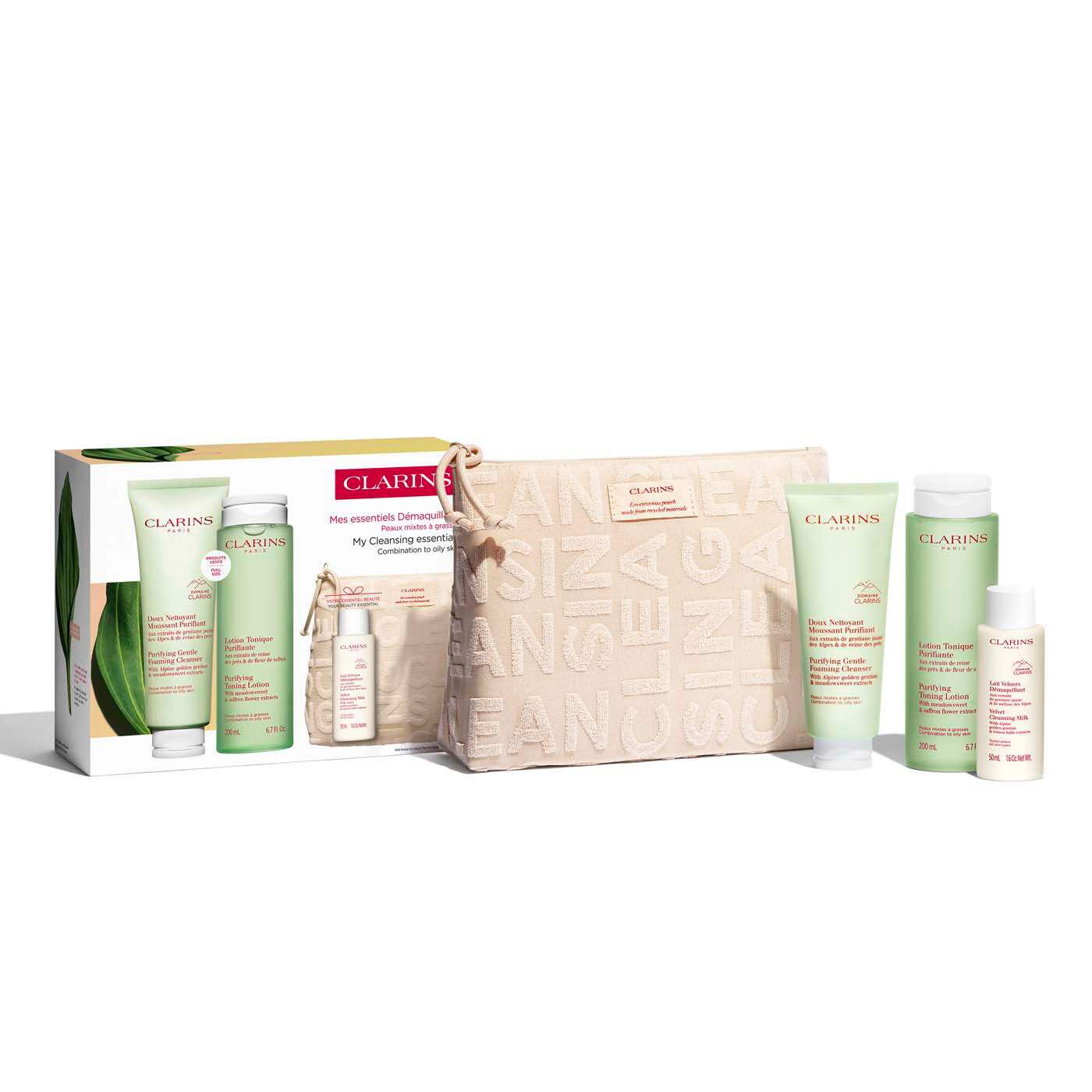Clarins Cleansing Trio For Combination To Oily Skin