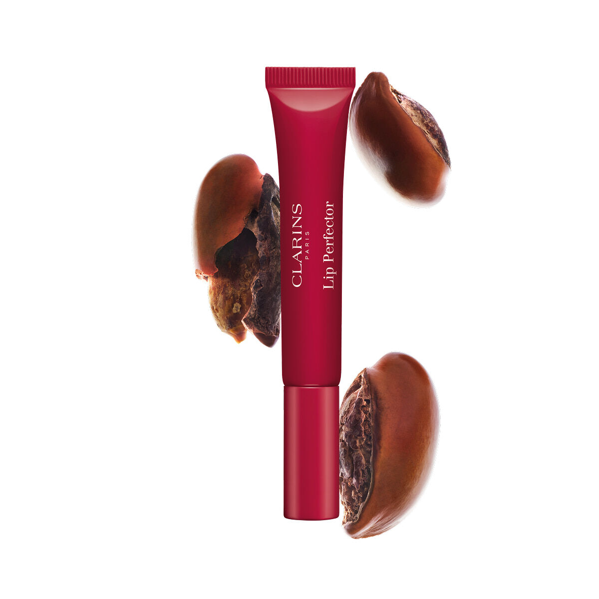 Clarins Lip Perfector Nourishing 3D Balm Lip Gloss - Intense Color 0.35 Oz. - 18 intense garnet