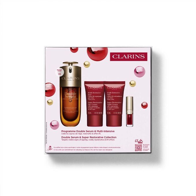 DOUBLE SERUM&reg; + Super Restorative Collection Anti-Aging Skincare Gift Set