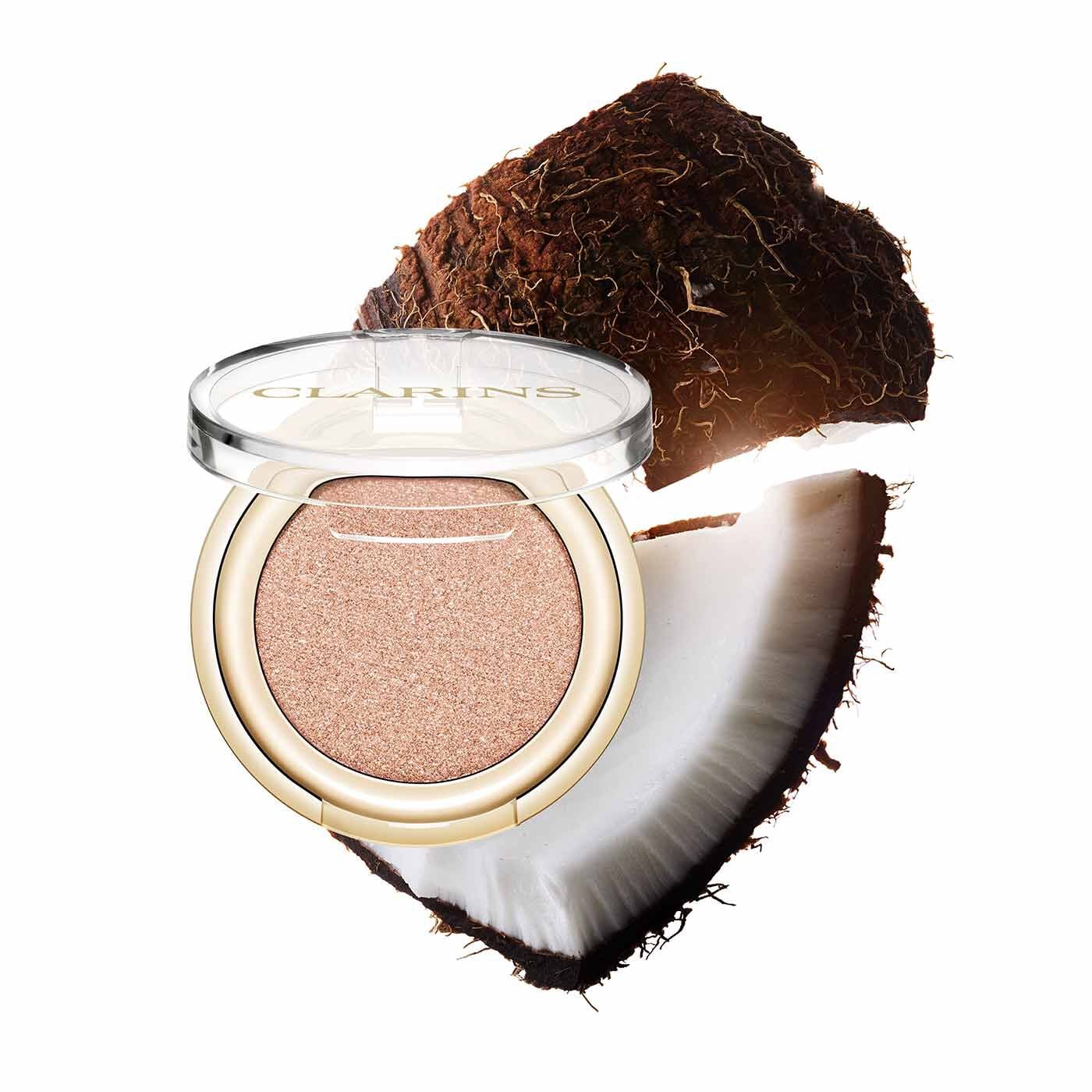 Clarins Ombre Skin Nude Primer-Infused Eyeshadow - Matte Satin + Pearlized Finishes 0.05 Oz. - pearly rosegold