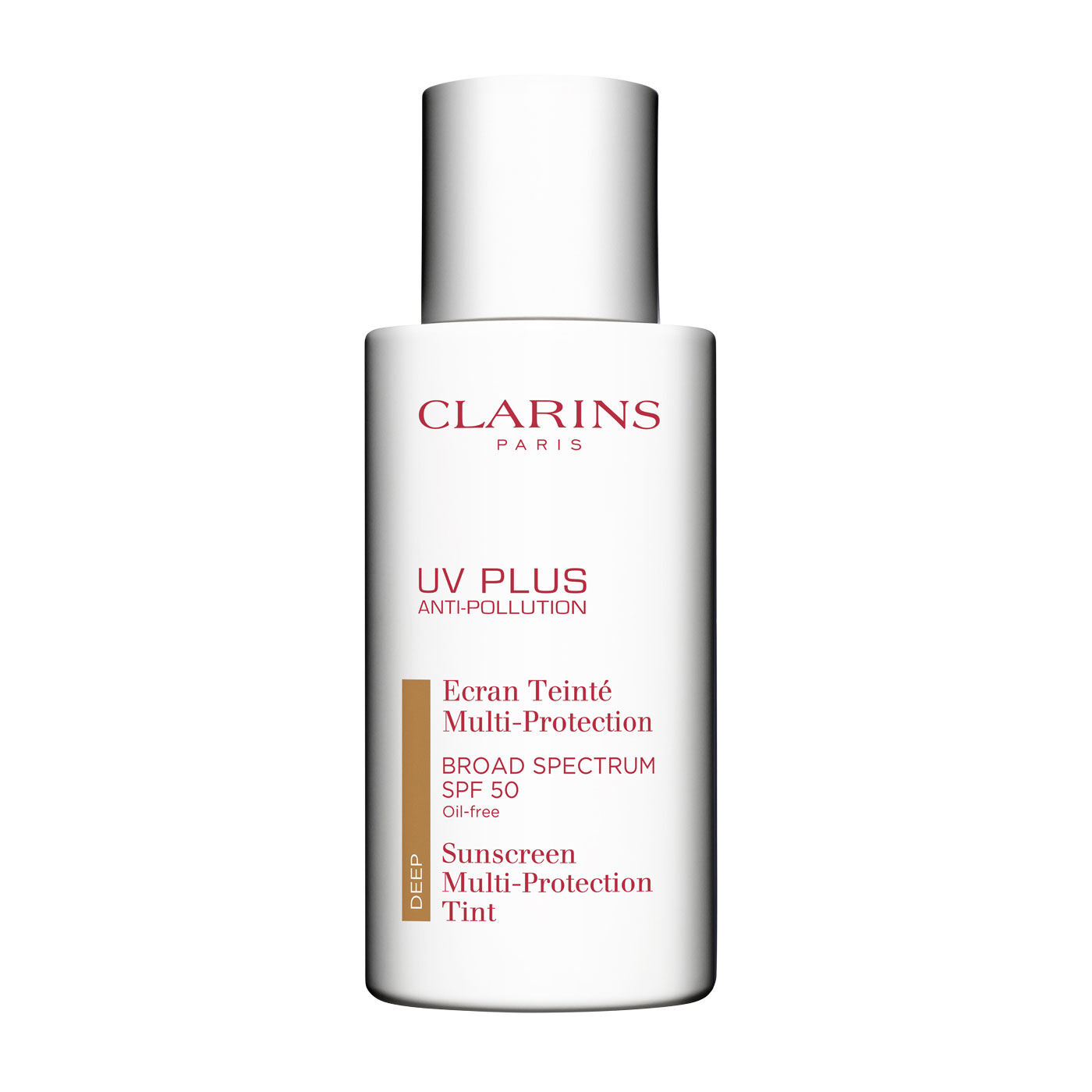 Clarins UV PLUS Anti-Pollution Tinted Sunscreen SPF 50 1.7 Oz. - 03 deep
