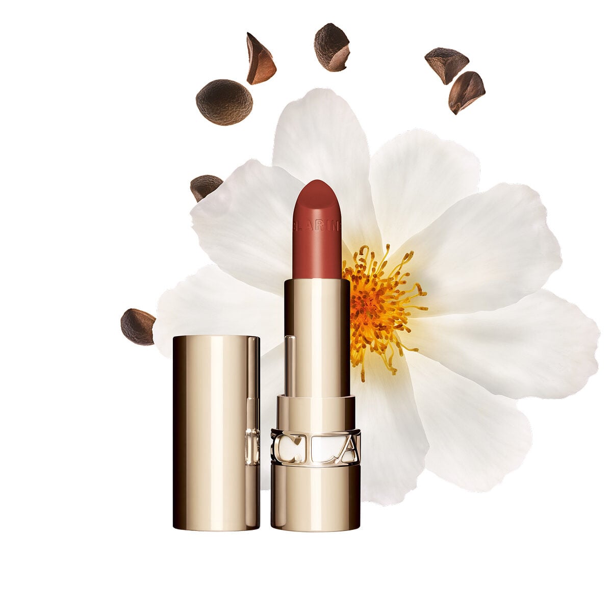 Clarins Joli Rouge Satin Lipstick 0.1 Oz. - 737 spicy cinnamon