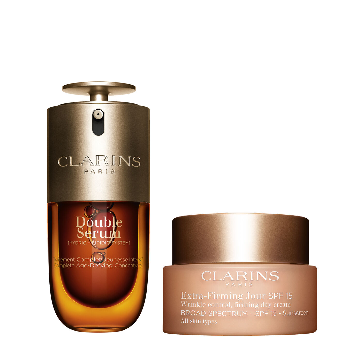 Clarins Extra-Firming Set | 1 Oz. Double Serum and Extra-Firming