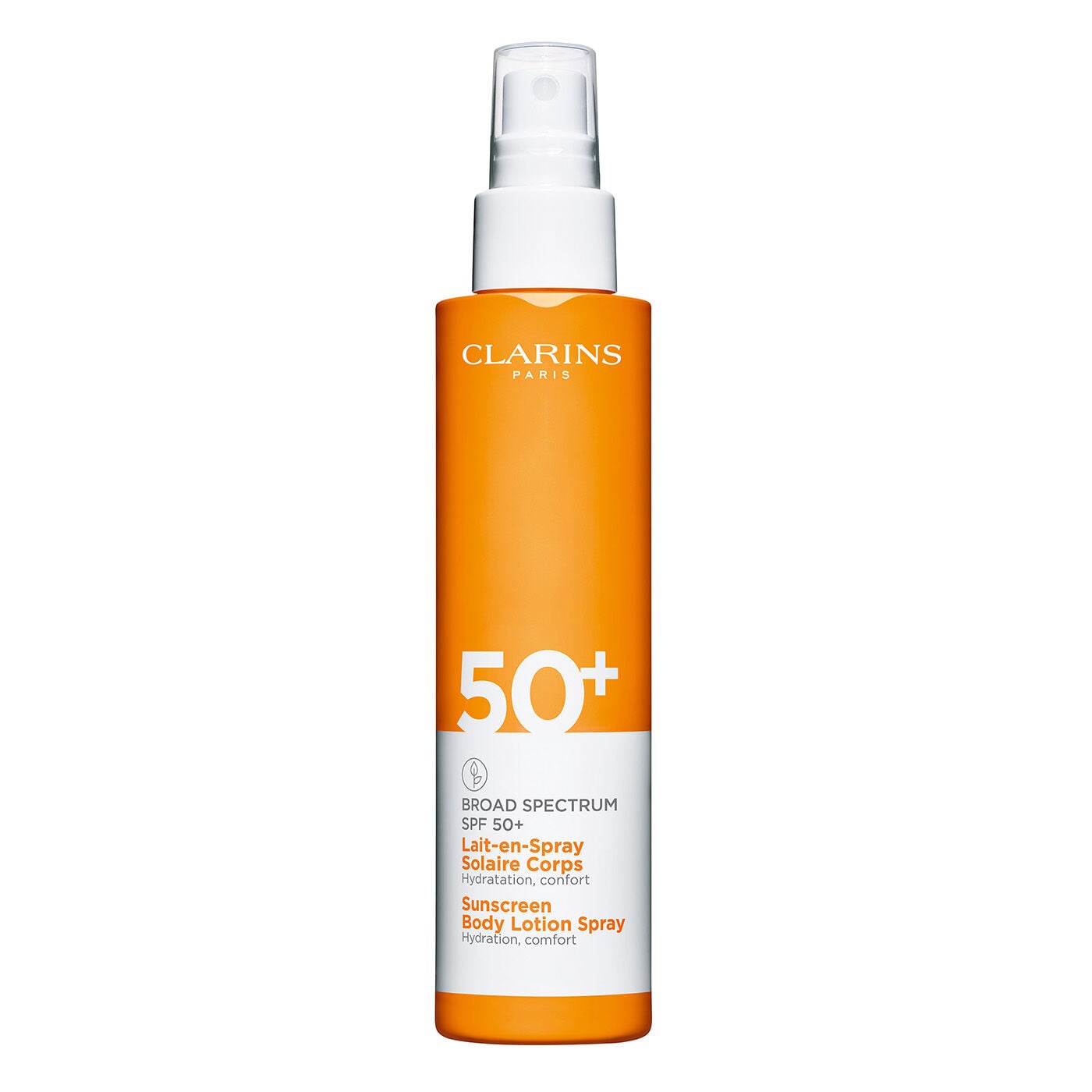 Clarins Sunscreen Body Lotion Spray - Broad Spectrum SPF 50+ Sunblock for Body 5 Oz.