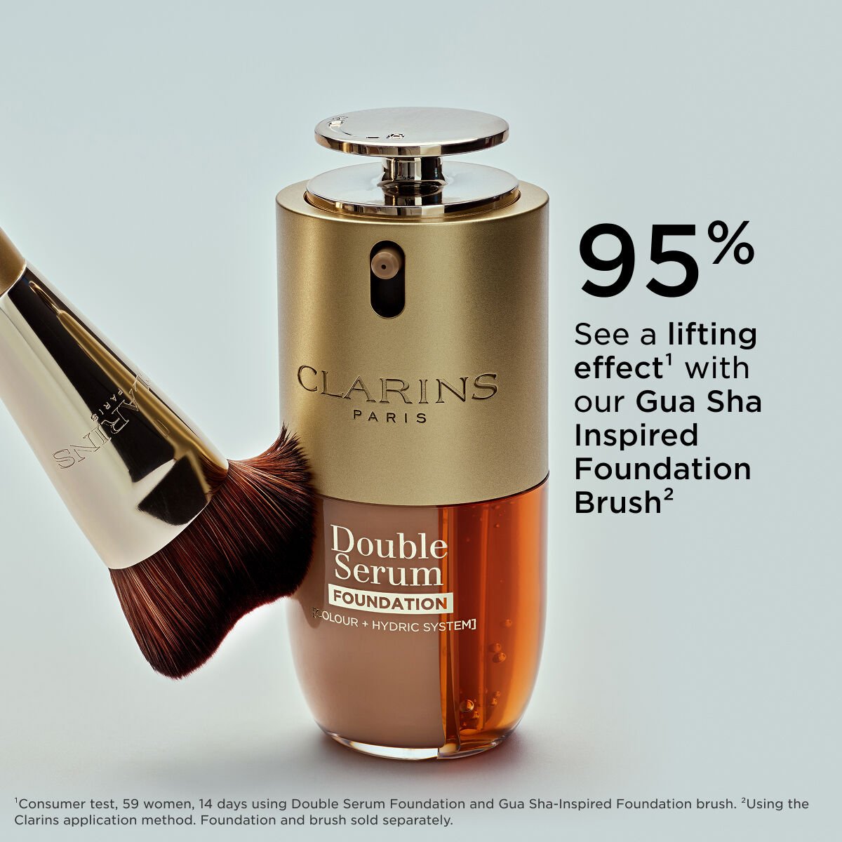 ファンデーション CLARINS Double Serum Foundation L1C30ml DOUBLE SERUM® Foundation: Luminous Foundation with Skincare