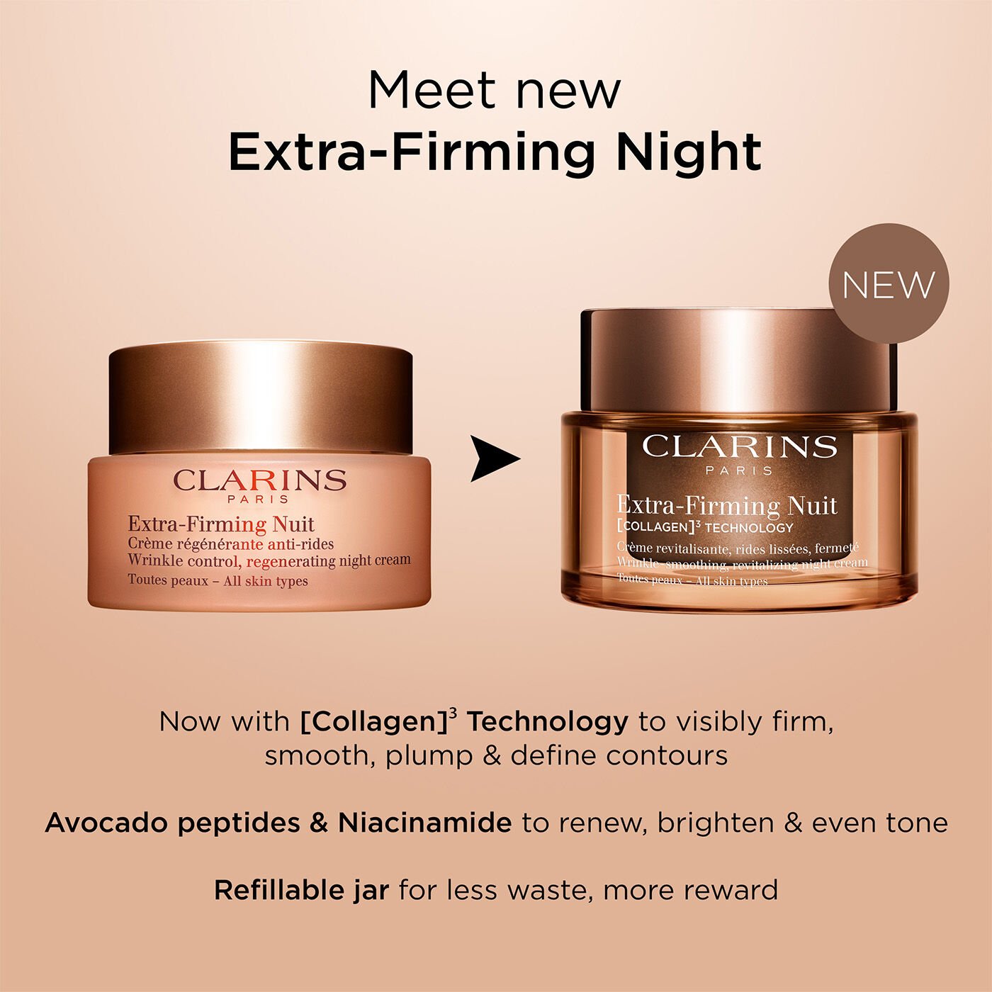【未開封】CLARINS Extra-Firming Nuit 50ml Clarins Extra Firming Nuit Night Cream - Authentic Luxury
