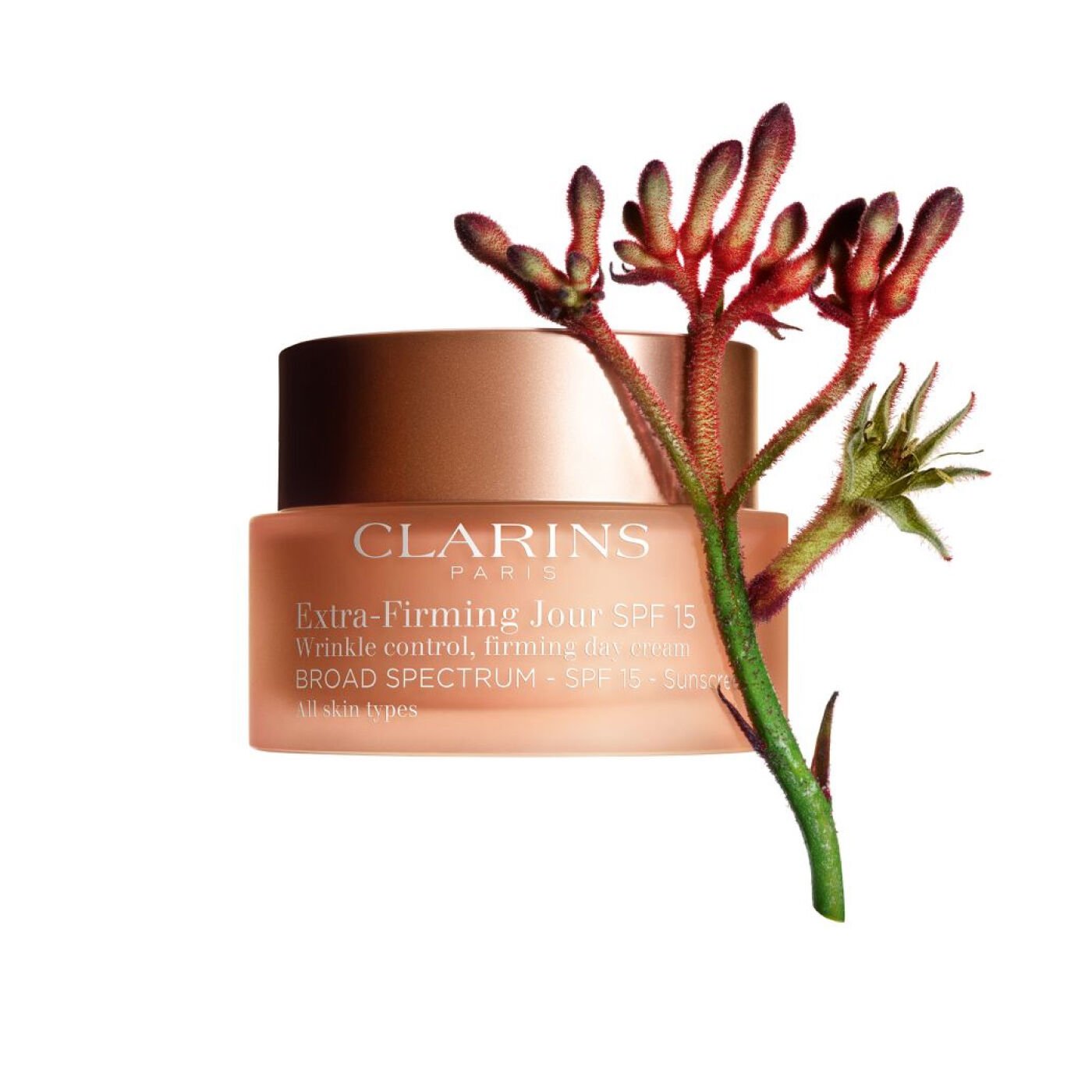 Clarins Extra-firming Day Cream Spf 15 - All Skin Types 1.7 Oz. In White
