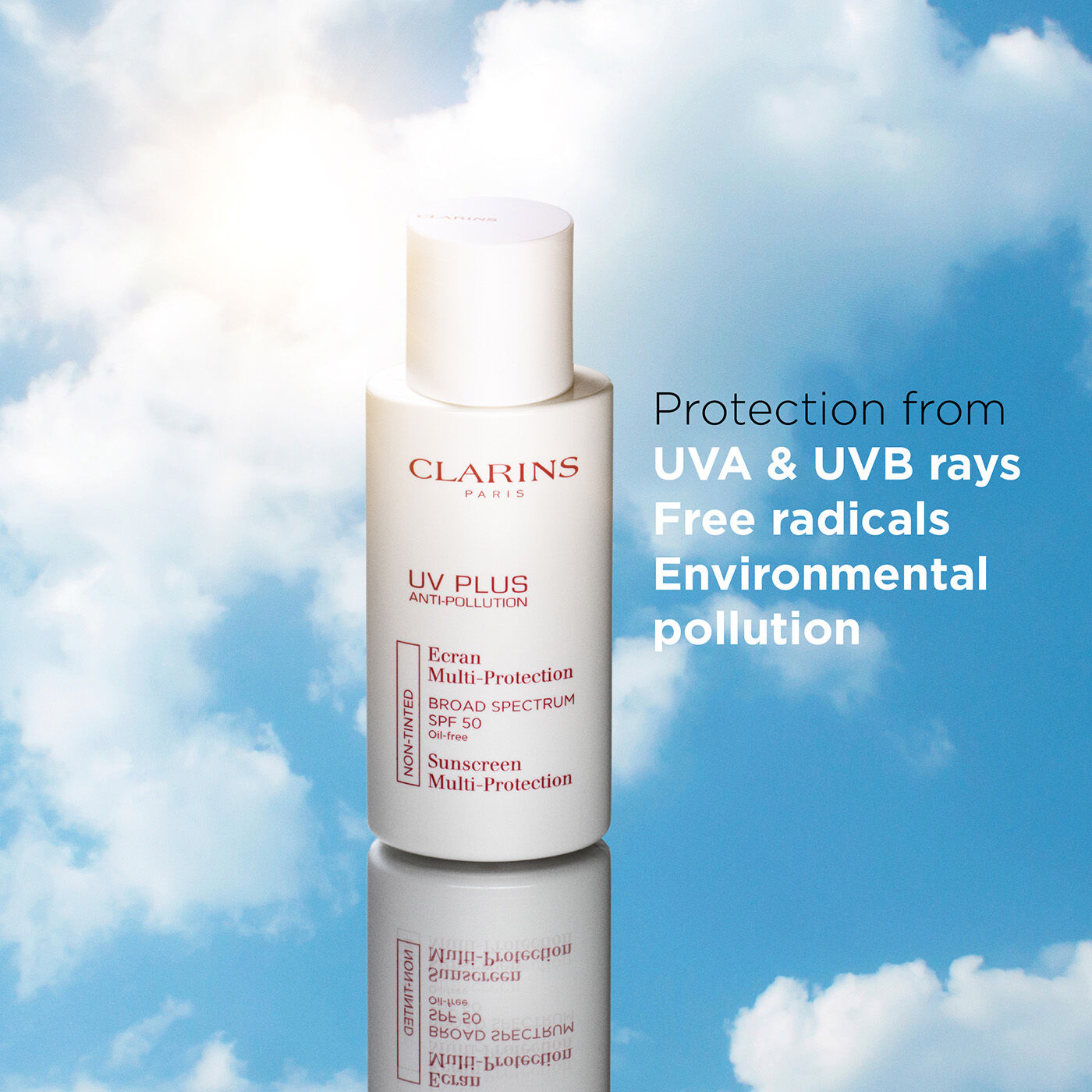 最新最全の 50 SPF Best Plus UV Anti CLARINS® | Sunscreen Face Pollution 日焼け止め