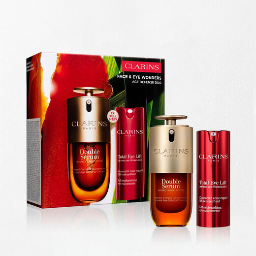 Face + Eye Wonders Age Defense Duo | Featuring Double Serum + Total Eye Lift | Anti-Aging Bestseller Set