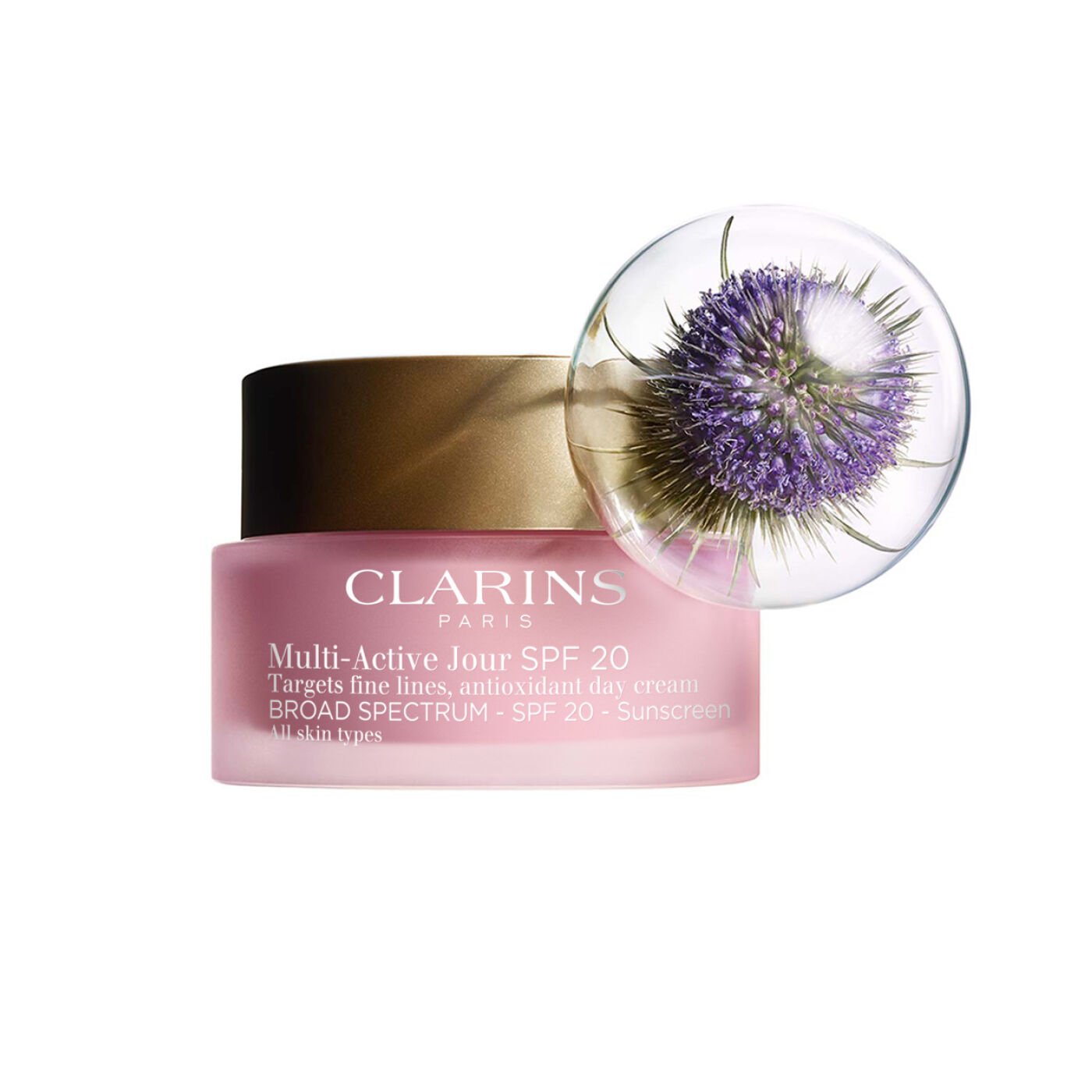 Clarins Multi-active Day Cream Spf 20 - All Skin Types 1.7 Oz. In White
