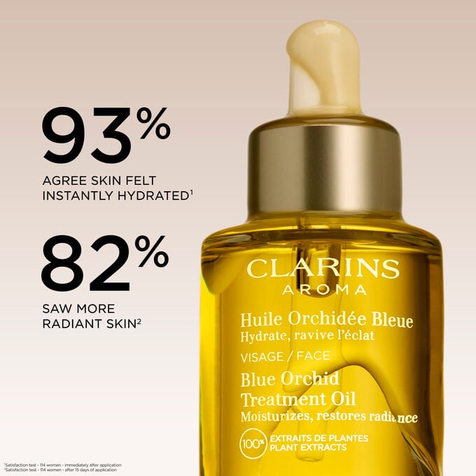Blue Orchid Hydrating Face Treatment Oil for Dry Skin