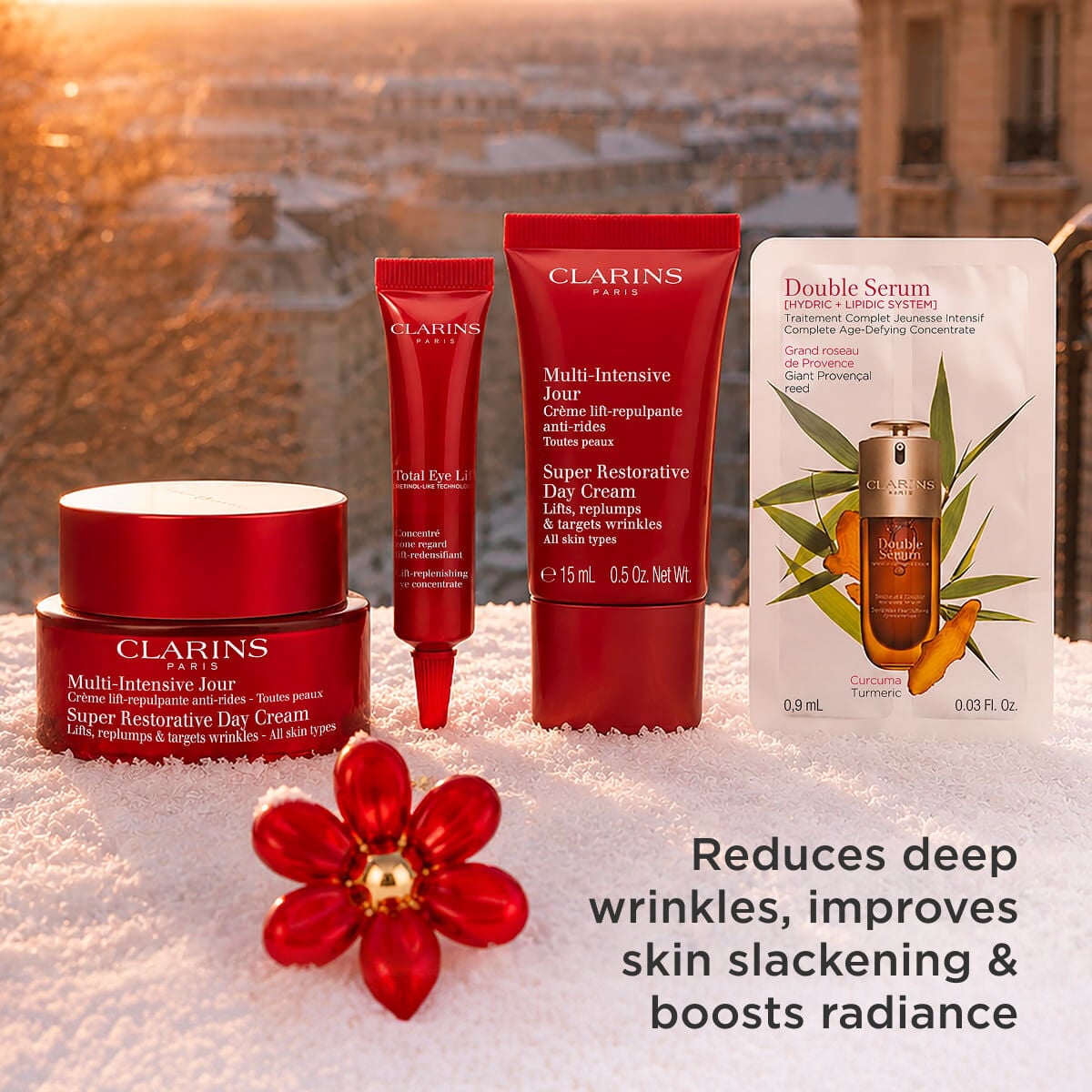 新品　未使用CLARINS スキンケアセット Super Restorative Anti-Aging Starter Gift Set | CLARINS®