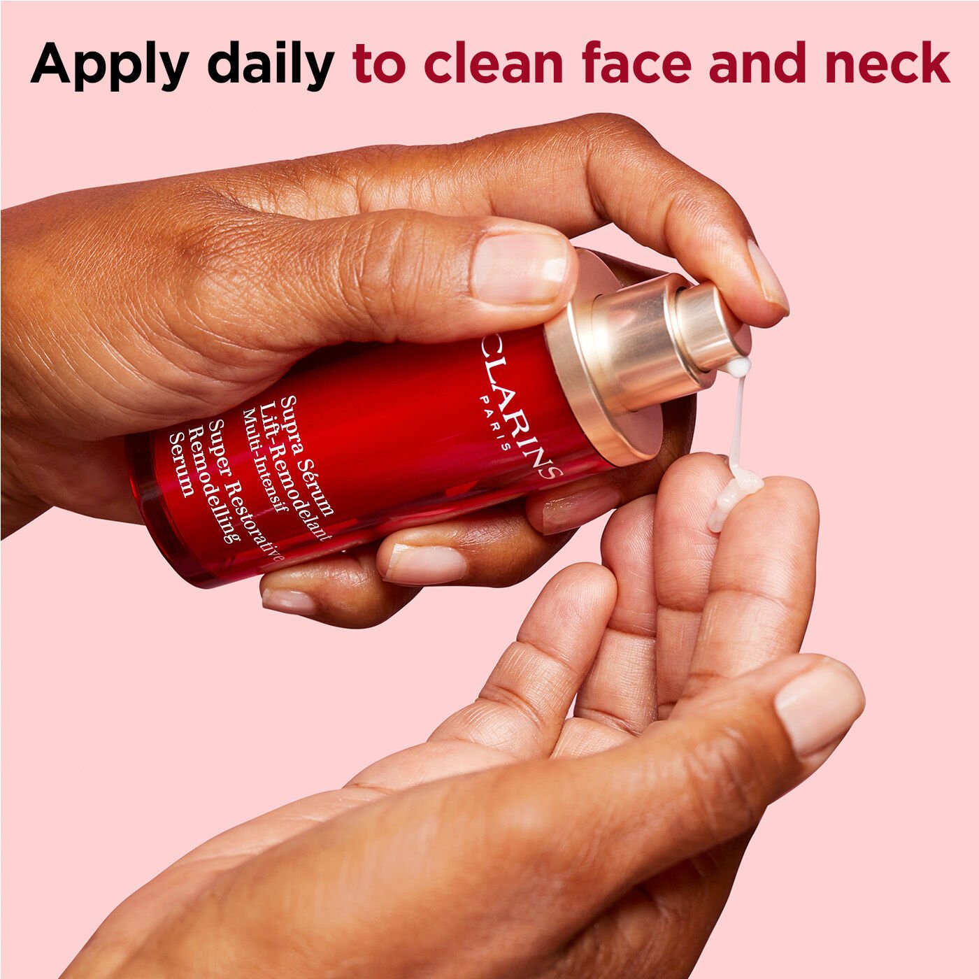 CLARINS Supra Sérum Lift-Remodelant 50ml Super Restorative Remodelling Face Serum | Anti-Aging Serum