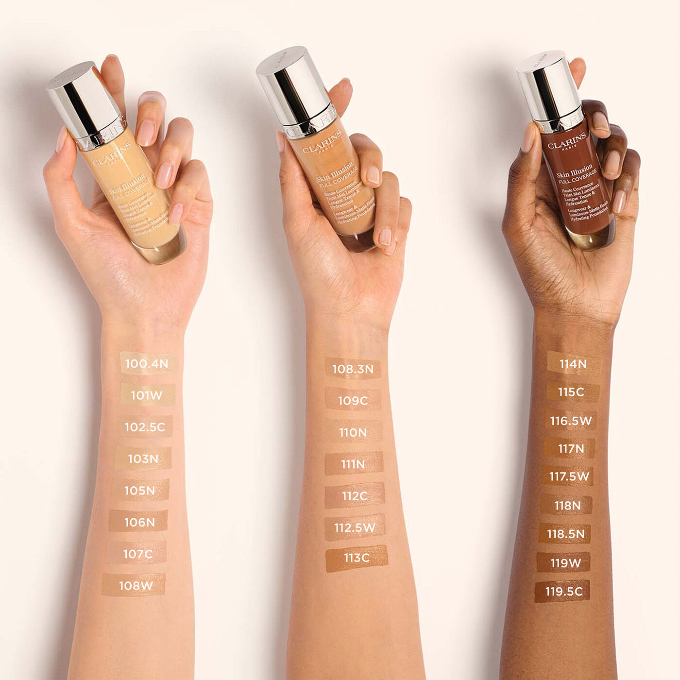 ファンデーション CLARINS Skin Illusion 106N 30ml Skin Illusion Full Coverage Foundation | CLARINS®
