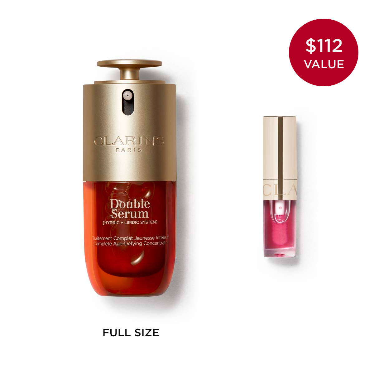 DOUBLE SERUM® + Lip Oil Gift Set | CLARINS®