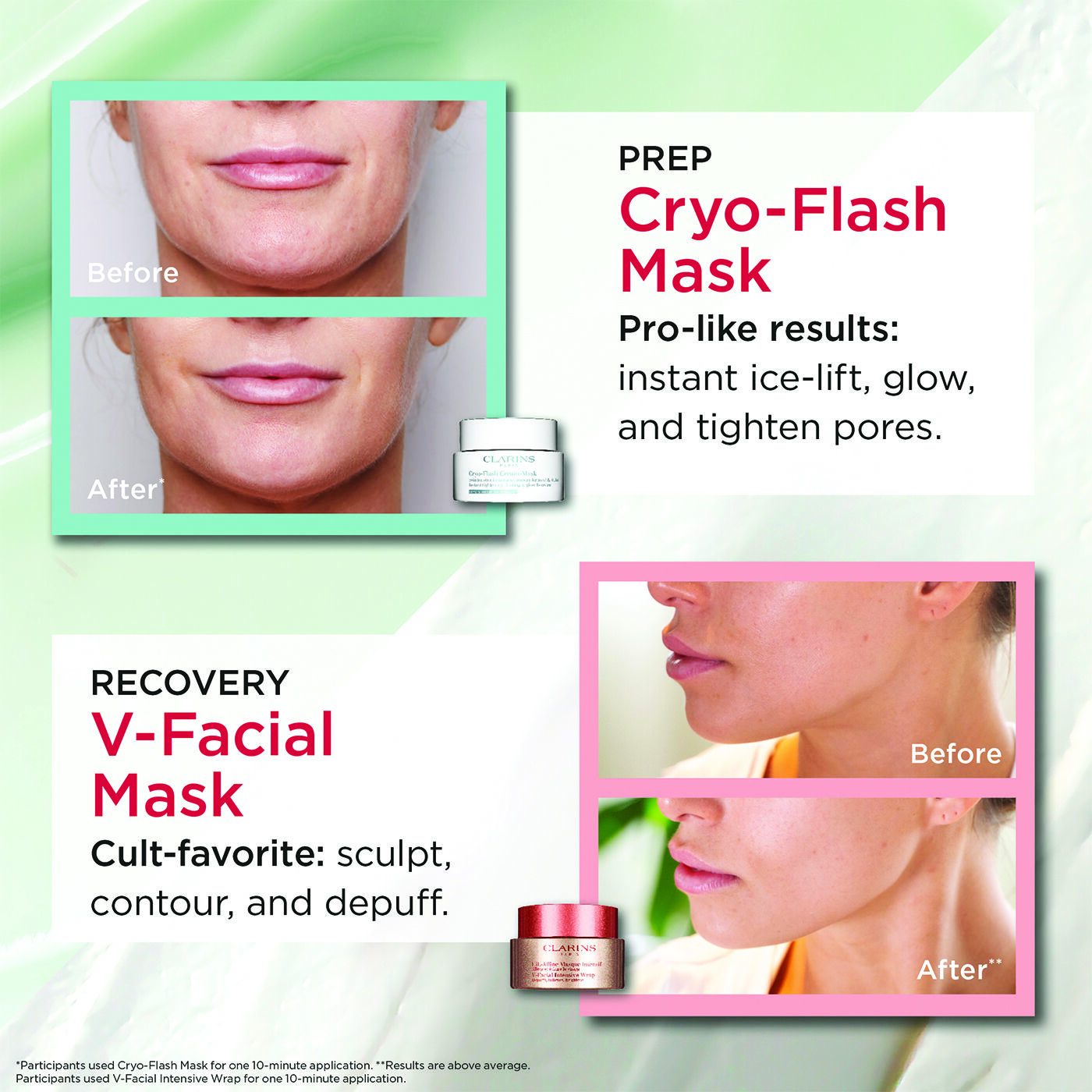 V-Facial Intensive Wrap Depuffing Face Mask | CLARINS®