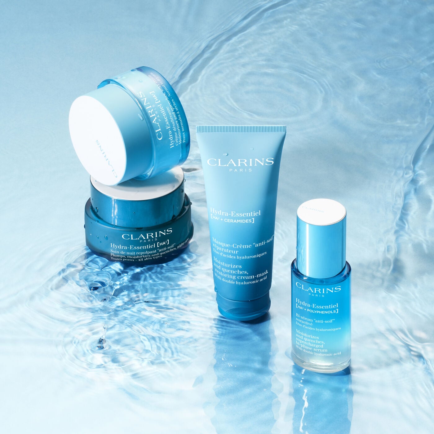 Hydra Essentiel Bi Phase Face Serum for Normal to Dry Skin | CLARINS®