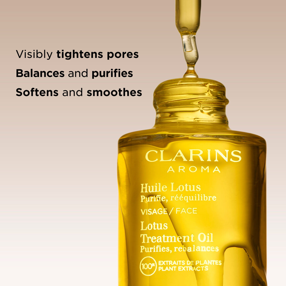 美容液 CLARINS Lotus Treatment Oil 30ml Lotus Face Treatment Oil for Oily Skin | CLARINS®